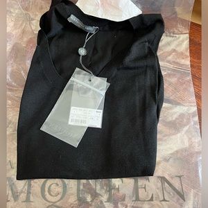 New Alexander McQueen Black Sleeveless Blouse size XL